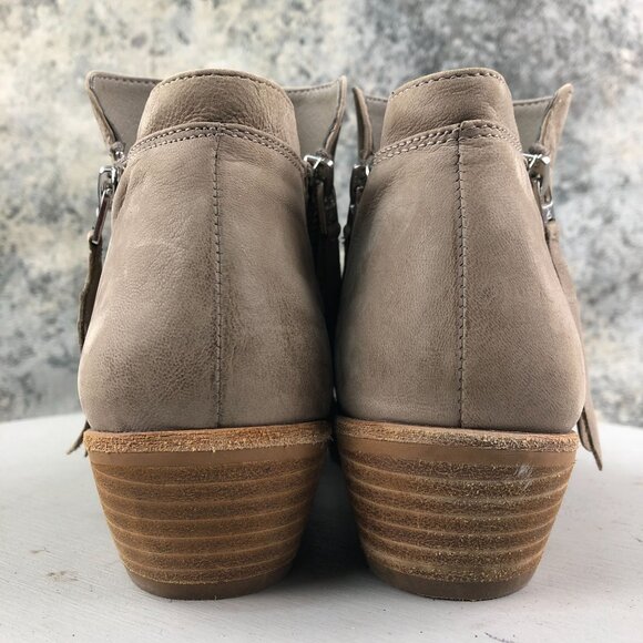 Sam Edelman Women's Size 8M Packer Brown Leather Dual Side Zip Ankle Booties - Picture 8 of 14